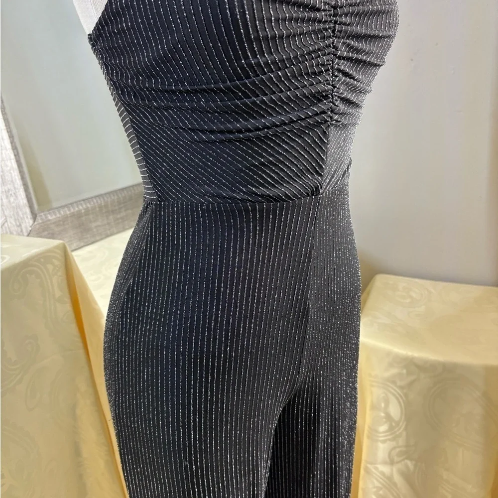 Love Squared Black Jumpsuit with Tapered Legs